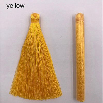 5db/tétel 65mm-es burkolat Bojt Selyem Bojt Rojtok Varrás Bang Bojt Dísz Kézzel Készített Függöny Bojt Barkács kézműves ékszerkészítéshez