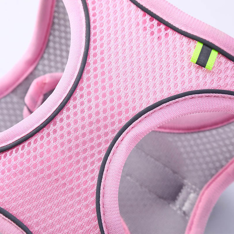 Ham pentru câini cu lesă, vestă reglabilă, accesorii pentru mers, moale, respirabil, accesorii pentru animale de companie pentru chihuahua pug, cățeluș mic, plumb de câine