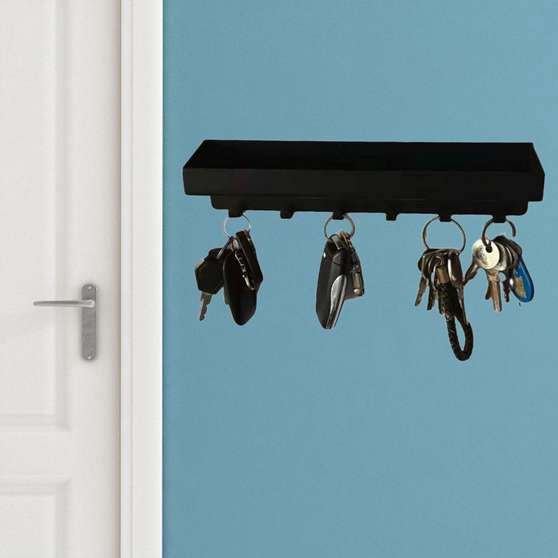 Raft practic cu cârlig pentru chei Suport pentru chei stabil multifuncțional Suport pentru chei ușor de instalat