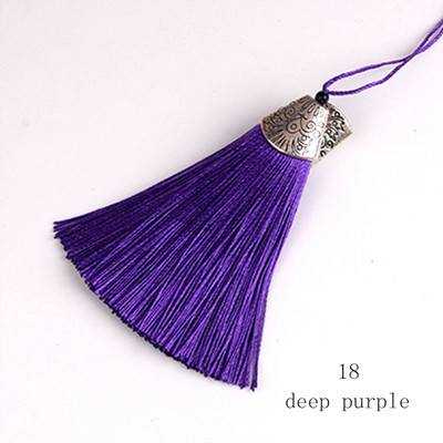 5/10 τμχ Μεταξωτές Χειροποίητες Φούντες με Αντίκες Ασημένιο Καπάκι Μικτό Χρώμα Φούντες DIY Χειροτεχνίες Προσθήκη σελιδοδείκτη Αξεσουάρ κατασκευής κοσμημάτων με φούντες