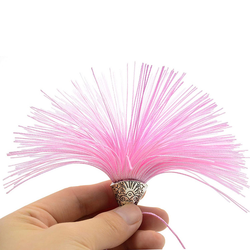 5/10 τμχ Μεταξωτές Χειροποίητες Φούντες με Αντίκες Ασημένιο Καπάκι Μικτό Χρώμα Φούντες DIY Χειροτεχνίες Προσθήκη σελιδοδείκτη Αξεσουάρ κατασκευής κοσμημάτων με φούντες