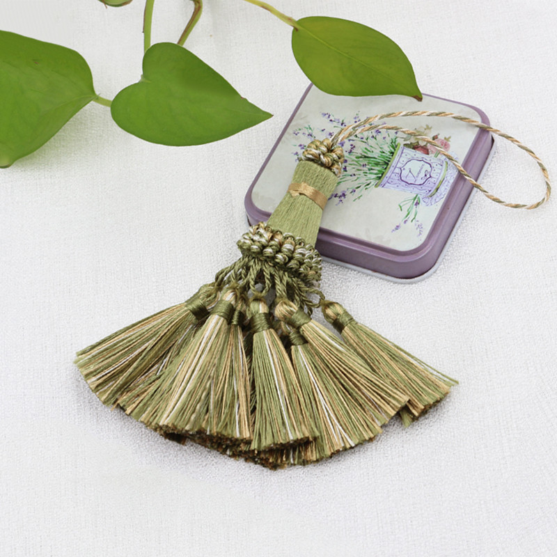 1 gab. Aizkaru pušķi Mazo pušķu bārkstis Apdares apdare Piekarināms kulons DIY istabas aksesuāri Atslēgu pušķi rotaslietas aksesuāri