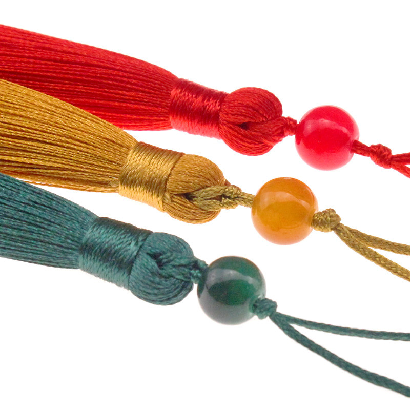 5 vnt. 7 cm su karoliukais Kutų siuvimas Užuolaidos Priedai „Pasidaryk pats“ raktų pakabukas Mobiliojo telefono dirželiai pakabukas Kraštas amatams Papuošalų gamyba