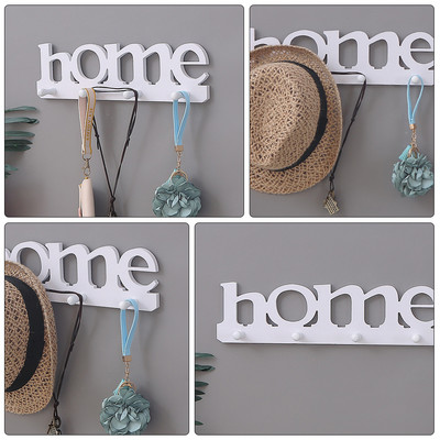 Suport chei Raft pentru poștă Raft de intrare Cârlige de montare pe perete Organizator de sortare de chei pentru scrisori Cârlig de intrare Umerașe de perete cu 4 cârlige