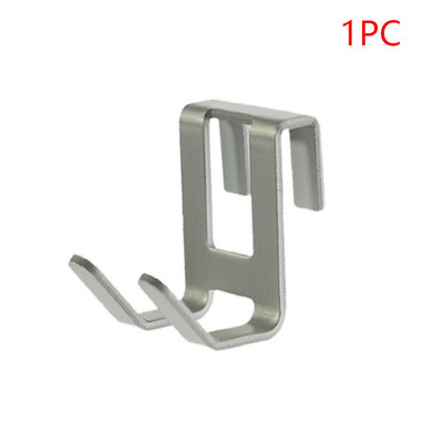 Kuke za vrata u obliku slova H Prostor, aluminijska vješalica bez rupa za staklo Držači za ključeve za tuširanje Stalak za ručnike Kuhinja Polica za kupaonicu Kućni organizatori