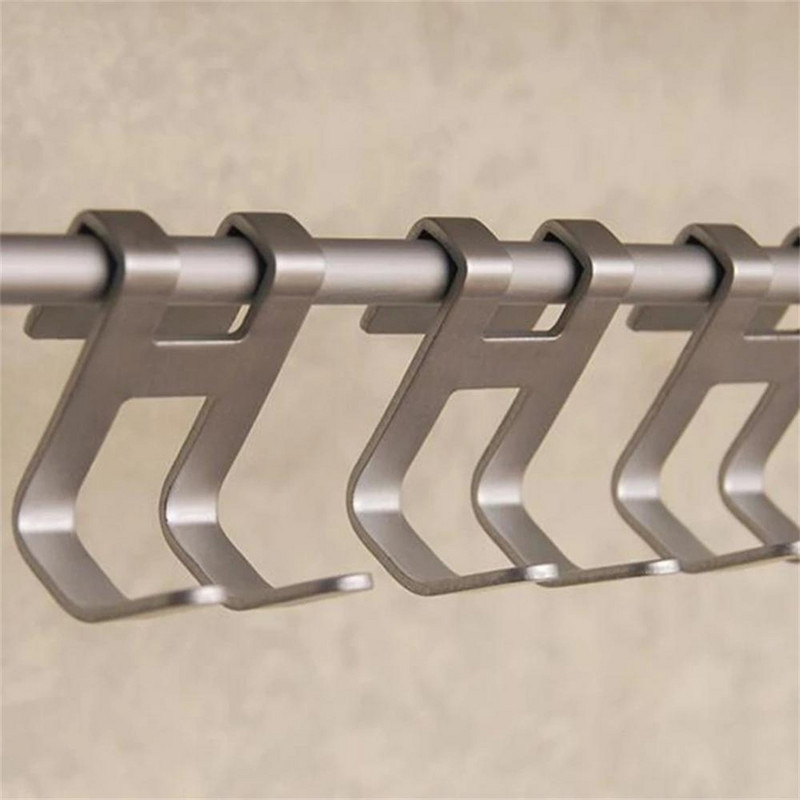 Kuke za vrata u obliku slova H Prostor, aluminijska vješalica bez rupa za staklo Držači za ključeve za tuširanje Stalak za ručnike Kuhinja Polica za kupaonicu Kućni organizatori