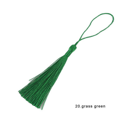 Χρώμα 13 εκ. Πολυεστερικές μεταξωτές φούντες για χειροτεχνίες Κρεμάστε σχοινί Περιθώριο σελιδοδείκτη Φούντες Μπρελόκ Κοσμήματα Κατασκευή DIY Διακόσμηση Φούντα