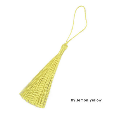 Χρώμα 13 εκ. Πολυεστερικές μεταξωτές φούντες για χειροτεχνίες Κρεμάστε σχοινί Περιθώριο σελιδοδείκτη Φούντες Μπρελόκ Κοσμήματα Κατασκευή DIY Διακόσμηση Φούντα