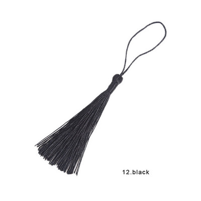 Χρώμα 13 εκ. Πολυεστερικές μεταξωτές φούντες για χειροτεχνίες Κρεμάστε σχοινί Περιθώριο σελιδοδείκτη Φούντες Μπρελόκ Κοσμήματα Κατασκευή DIY Διακόσμηση Φούντα