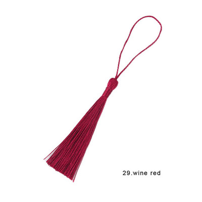 Χρώμα 13 εκ. Πολυεστερικές μεταξωτές φούντες για χειροτεχνίες Κρεμάστε σχοινί Περιθώριο σελιδοδείκτη Φούντες Μπρελόκ Κοσμήματα Κατασκευή DIY Διακόσμηση Φούντα