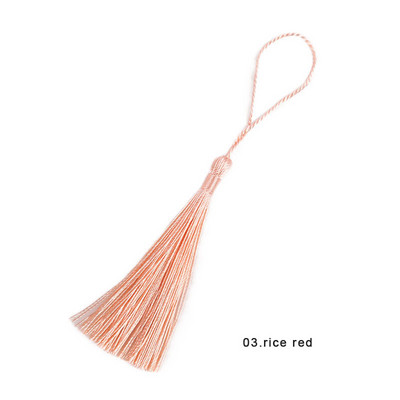 Χρώμα 13 εκ. Πολυεστερικές μεταξωτές φούντες για χειροτεχνίες Κρεμάστε σχοινί Περιθώριο σελιδοδείκτη Φούντες Μπρελόκ Κοσμήματα Κατασκευή DIY Διακόσμηση Φούντα