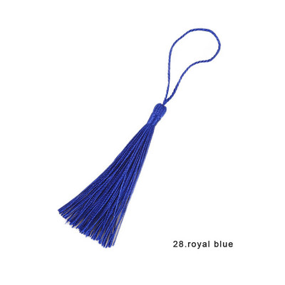 Χρώμα 13 εκ. Πολυεστερικές μεταξωτές φούντες για χειροτεχνίες Κρεμάστε σχοινί Περιθώριο σελιδοδείκτη Φούντες Μπρελόκ Κοσμήματα Κατασκευή DIY Διακόσμηση Φούντα