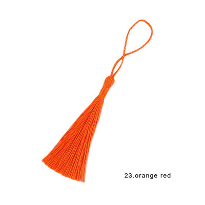 Χρώμα 13 εκ. Πολυεστερικές μεταξωτές φούντες για χειροτεχνίες Κρεμάστε σχοινί Περιθώριο σελιδοδείκτη Φούντες Μπρελόκ Κοσμήματα Κατασκευή DIY Διακόσμηση Φούντα