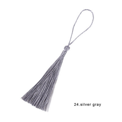 Χρώμα 13 εκ. Πολυεστερικές μεταξωτές φούντες για χειροτεχνίες Κρεμάστε σχοινί Περιθώριο σελιδοδείκτη Φούντες Μπρελόκ Κοσμήματα Κατασκευή DIY Διακόσμηση Φούντα