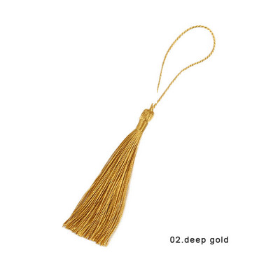 Χρώμα 13 εκ. Πολυεστερικές μεταξωτές φούντες για χειροτεχνίες Κρεμάστε σχοινί Περιθώριο σελιδοδείκτη Φούντες Μπρελόκ Κοσμήματα Κατασκευή DIY Διακόσμηση Φούντα