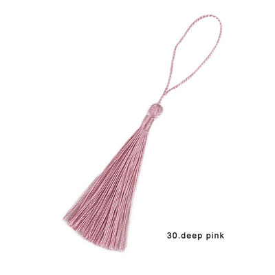 Χρώμα 13 εκ. Πολυεστερικές μεταξωτές φούντες για χειροτεχνίες Κρεμάστε σχοινί Περιθώριο σελιδοδείκτη Φούντες Μπρελόκ Κοσμήματα Κατασκευή DIY Διακόσμηση Φούντα