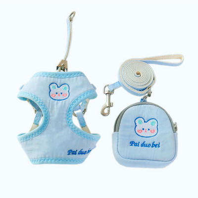 Postroj pre psov s vodítkom, teplý kreslený králik, postroj pre domáce zvieratá, šteňa, pre malé zvieratá, olovené produkty, potreby pre domáce zvieratá