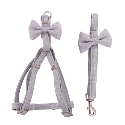 Set de guleră cu lesă pentru câini, cu arc moale, drăguț, cu două straturi, pentru zgarda pentru animale de companie mici și mijlocii, plimbări în aer liber