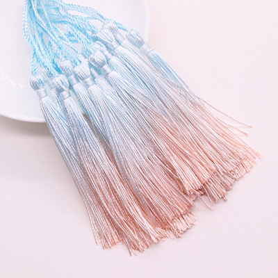 Ciucuri de 13 cm, gradient nou, pentru meșteșuguri, poliester, ciucuri de mătase, franjuri, bijuterii, cusut, bricolaj, îmbrăcăminte, pandantiv, semn de carte