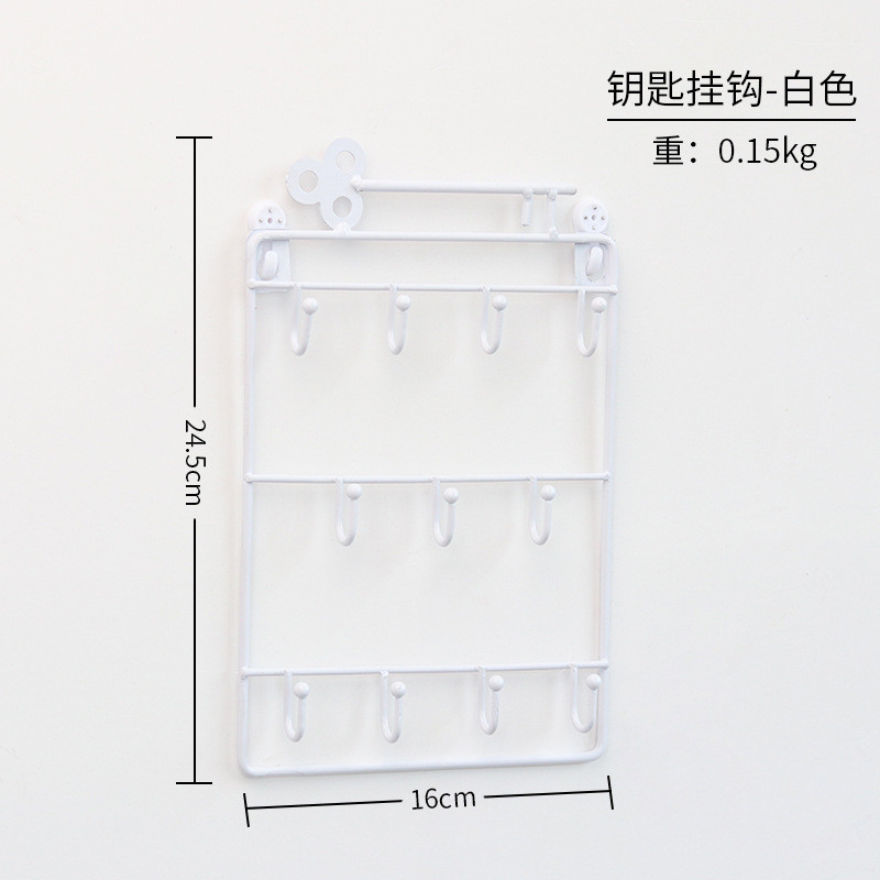 Seinale kinnitatav võtmehoidja nagi konksuga Entryway ehteriiuli jaoks. Ornamenditarvikud Riideraud ja hoiuruum