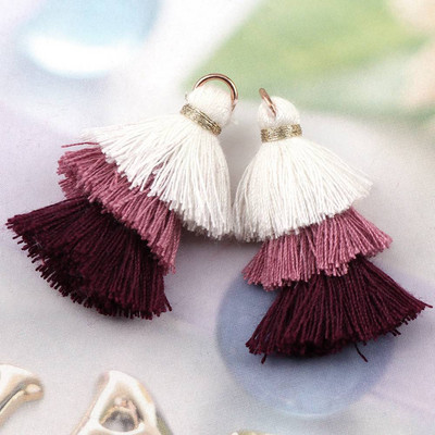 6 τμχ/παρτίδα Κρεμαστό με φούντα από βαμβακερό μετάξι 3 στρώσεων για κοσμήματα που κατασκευάζουν χειροτεχνίες DIY Σκουλαρίκια Μπρελόκ Ρούχα Αξεσουάρ ραπτικής