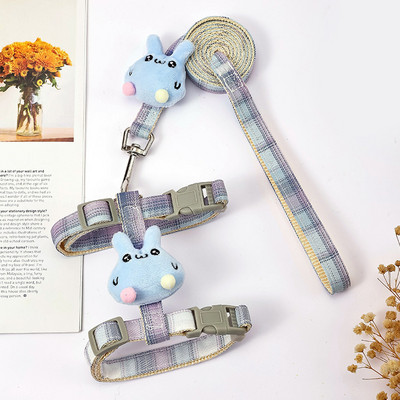 Novi pojas za pse za male pse, mačke, podesiva ogrlica za mačiće, pojas za kućne ljubimce s povodcem, karirani prsluk, prsluk, povodac, dodaci za pse