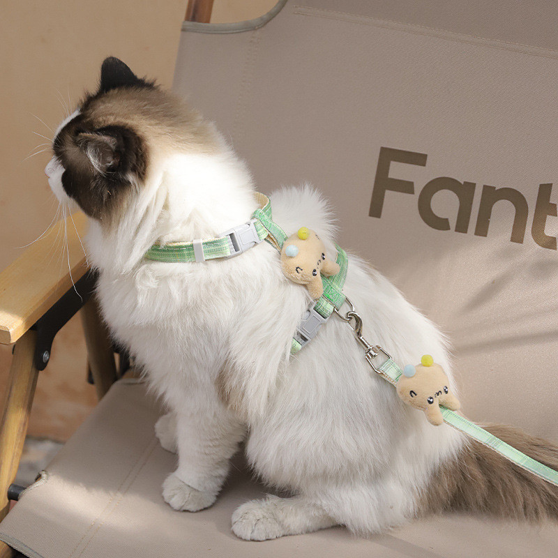 Novi pojas za pse za male pse, mačke, podesiva ogrlica za mačiće, pojas za kućne ljubimce s povodcem, karirani prsluk, prsluk, povodac, dodaci za pse