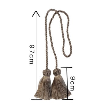 1 бр. Аксесоари за стая Пискюл Завеса Tieback Ресни Ръчно изработени вратовръзки за пердета Висяща топка Катарама Въже Завеси Държач Превръзка