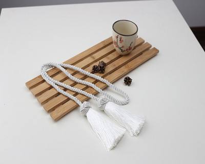 1db Szobakiegészítők Bojt függöny nyakkendő rojt Kézzel készített függönykötő hátak Függő golyó csat kötél függöny tartó kötszer