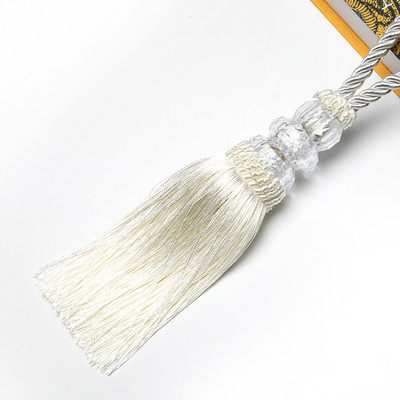 2db Kristálygyöngyök Bojt rojt akasztózsinór fonott kézműves bojt medál barkácskulcs bojt díszítő függöny szekrény lakberendezés