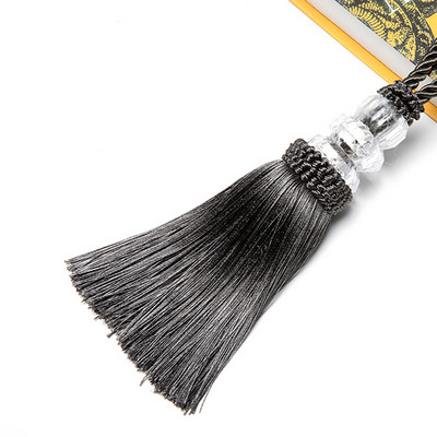 2db Kristálygyöngyök Bojt rojt akasztózsinór fonott kézműves bojt medál barkácskulcs bojt díszítő függöny szekrény lakberendezés