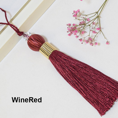 2db/tétel 10cm-es golyós bojt akasztókötéllel selyemvarró bojt Díszkulcsbojt függöny-lakás dekorációhoz
