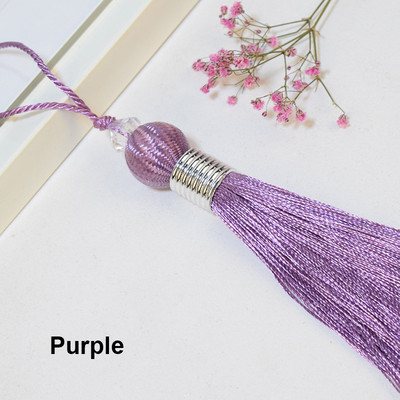 2db/tétel 10cm-es golyós bojt akasztókötéllel selyemvarró bojt Díszkulcsbojt függöny-lakás dekorációhoz