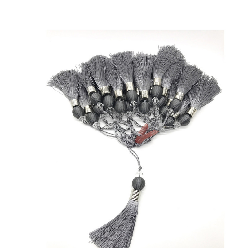 2db/tétel 10cm-es golyós bojt akasztókötéllel selyemvarró bojt Díszkulcsbojt függöny-lakás dekorációhoz