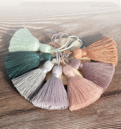 10 τμχ πολυεστερικό βαμβακερό μενταγιόν με κρόσσια λεία φούντα DIY ένδυμα χειροτεχνίας Κουρτίνες για το σπίτι Υφάσματα Σκουλαρίκια Κοσμήματα Φούντες Διακοσμητικά