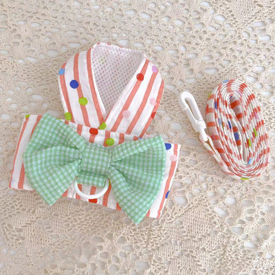 Stripe suņu kaķu zirglietas un svina pavada Jauki mājdzīvnieku vestes iejūgi ar priekšgala kucēnu kaķēnu āra pastaigu treniņu piederumi, elpojoši