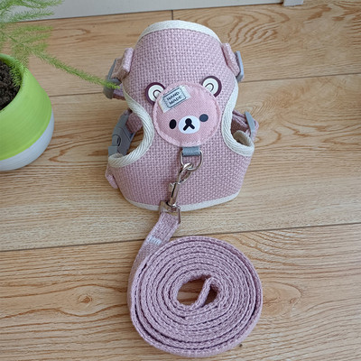 Mājdzīvnieku siksnas un siksnas komplekts Regulējami Suņi Kaķu Siksnas Elpojošas kucēnu Siksnas Čivavas Suņu Apmācības Piederumi