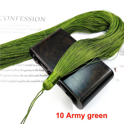 1 ks 50 cm polyesterové hodvábne korálky, strapce, štetce, strapce, ozdoby na remeslá, DIY šperky, hľadanie, ozdoby, doplnky na záclony