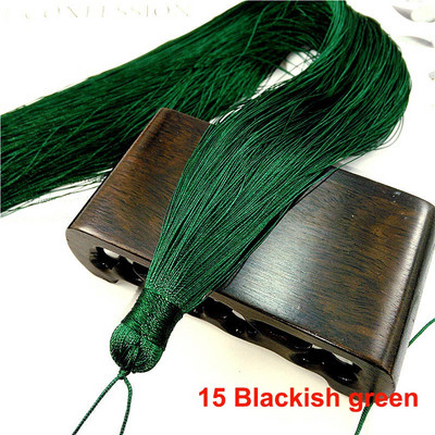 1 ks 50 cm polyesterové hodvábne korálky, strapce, štetce, strapce, ozdoby na remeslá, DIY šperky, hľadanie, ozdoby, doplnky na záclony