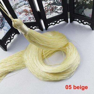 1 ks 50 cm polyesterové hodvábne korálky, strapce, štetce, strapce, ozdoby na remeslá, DIY šperky, hľadanie, ozdoby, doplnky na záclony