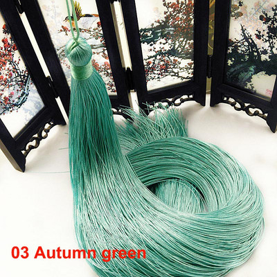 1 ks 50 cm polyesterové hodvábne korálky, strapce, štetce, strapce, ozdoby na remeslá, DIY šperky, hľadanie, ozdoby, doplnky na záclony