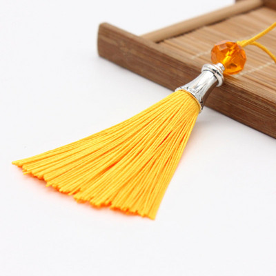 2 τμχ/Συσκευασία όμορφη κρυστάλλινη φούντα 80 χιλιοστών αξεσουάρ διακόσμησης κοσμημάτων ενδύματα diy κρεμαστό μενταγιόν βεντιλατέρ μικρή κρεμαστή φούντα αυτιού