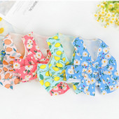 Harnaș de modă pentru câini pentru animale de companie Set de lesă Set drăguț cu fundă rochie de ham pentru cățeluș, guler moale pentru pisici, frânghie pentru plimbare în aer liber, chihuahua