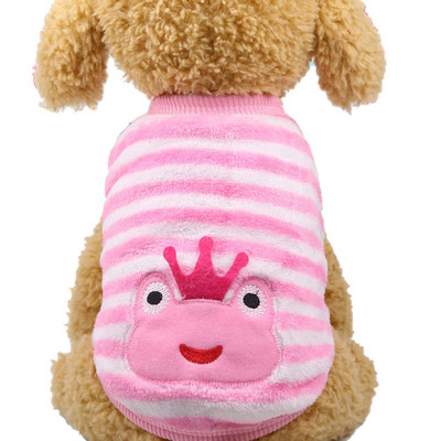 12 värvi Cartoon Kutsika Vest Riided Soojad Koerte Riided Chihuahua Prantsuse buldogi Talvine Koeramantel Väikestele Koertele Lemmiklooma Kassi Riided