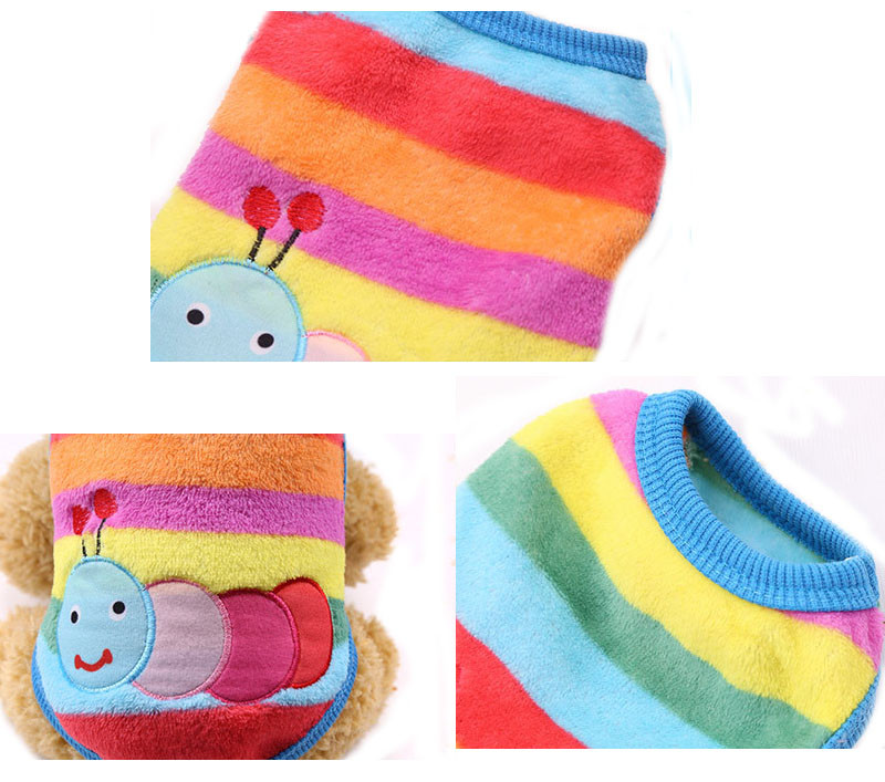 12 värvi Cartoon Kutsika Vest Riided Soojad Koerte Riided Chihuahua Prantsuse buldogi Talvine Koeramantel Väikestele Koertele Lemmiklooma Kassi Riided