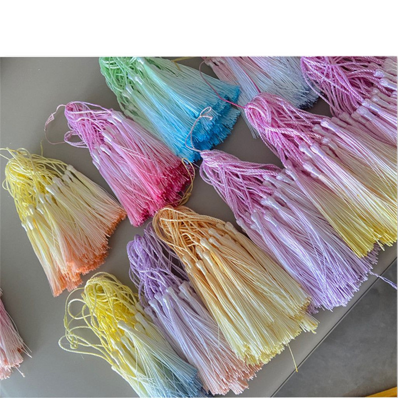 16 τεμ. 13 εκ. Πολυεστερικές φούντες Gradient Diy φούντα κρεμαστό σελιδοδείκτης Διακόσμηση Fringe Crafts Ράψιμο για το σπίτι ενδύματα χειροποίητα αξεσουάρ