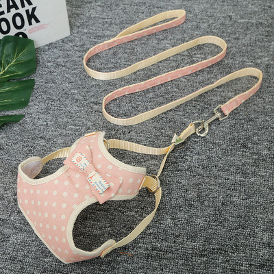 Mājdzīvnieku suņu rūtainu zirglietu veste modes mīksta kaķa krūškurvja siksna jauks priekšgala kucēna zirglietas suns āra pastaigu virve Čivava mājdzīvnieku piederumi