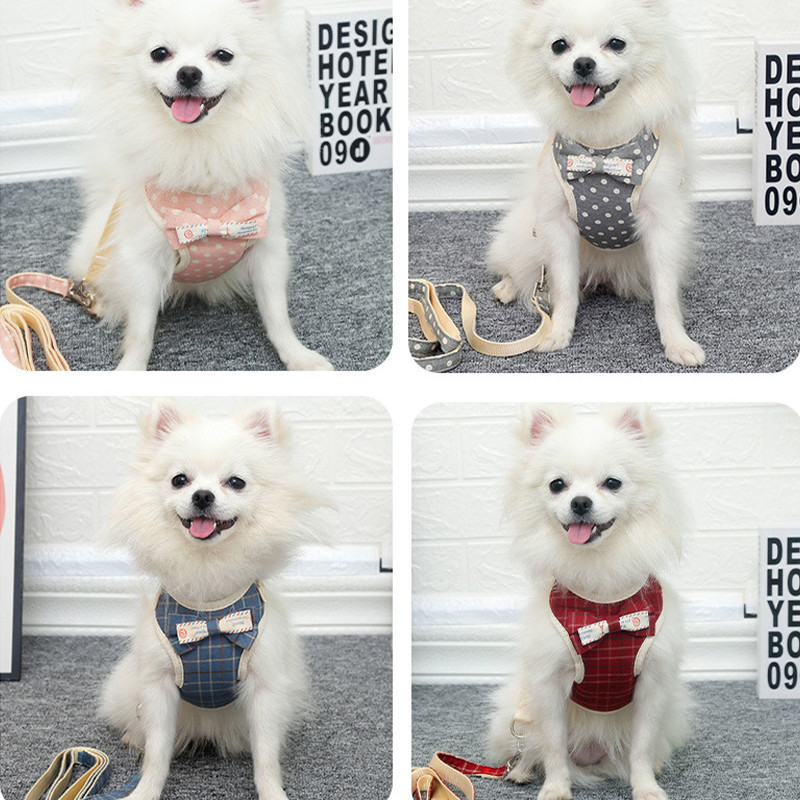 Mājdzīvnieku suņu rūtainu zirglietu veste modes mīksta kaķa krūškurvja siksna jauks priekšgala kucēna zirglietas suns āra pastaigu virve Čivava mājdzīvnieku piederumi