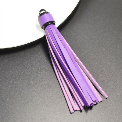 WFFNNKC 6 buc. pandantive cu ciucuri din piele artificială multicoloră, bijuterii pentru articole de îmbrăcăminte, artizanat, cu franjuri, geantă pentru telefon, lanț cheie, accesorii de decor