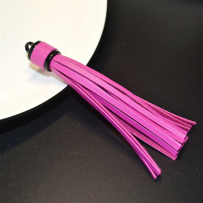 WFFNNKC 6 buc. pandantive cu ciucuri din piele artificială multicoloră, bijuterii pentru articole de îmbrăcăminte, artizanat, cu franjuri, geantă pentru telefon, lanț cheie, accesorii de decor